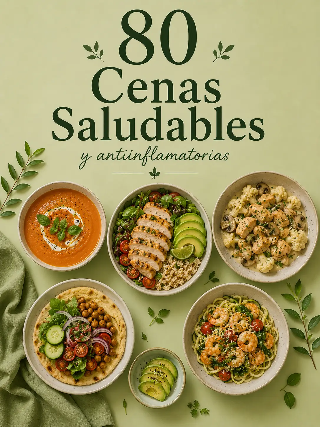 Ebook 80 Cenas Ligeras antiinflamatorias