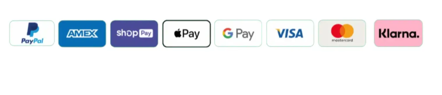 Pago seguro: Visa, Mastercard, PayPal, Apple Pay, Google Pay